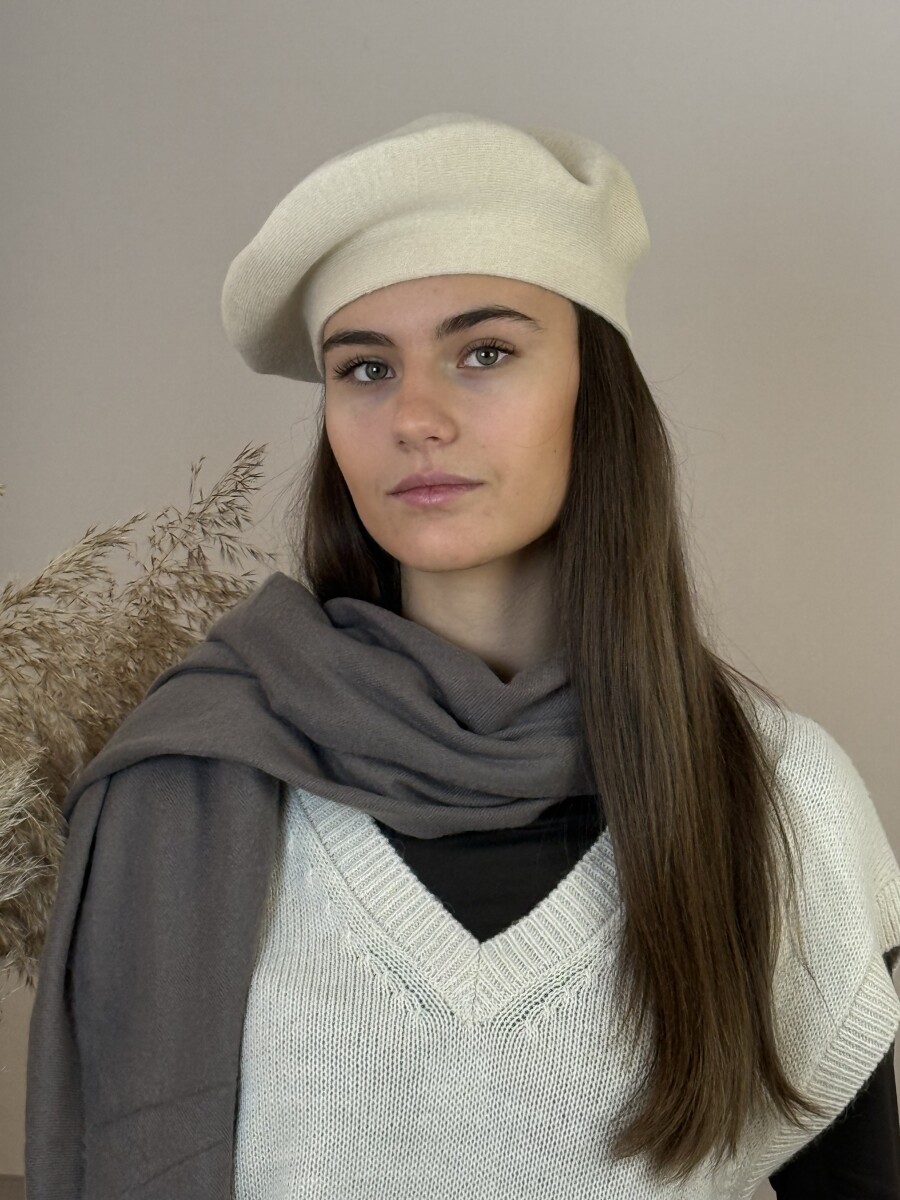 Barett sapka - beige - Kép 3