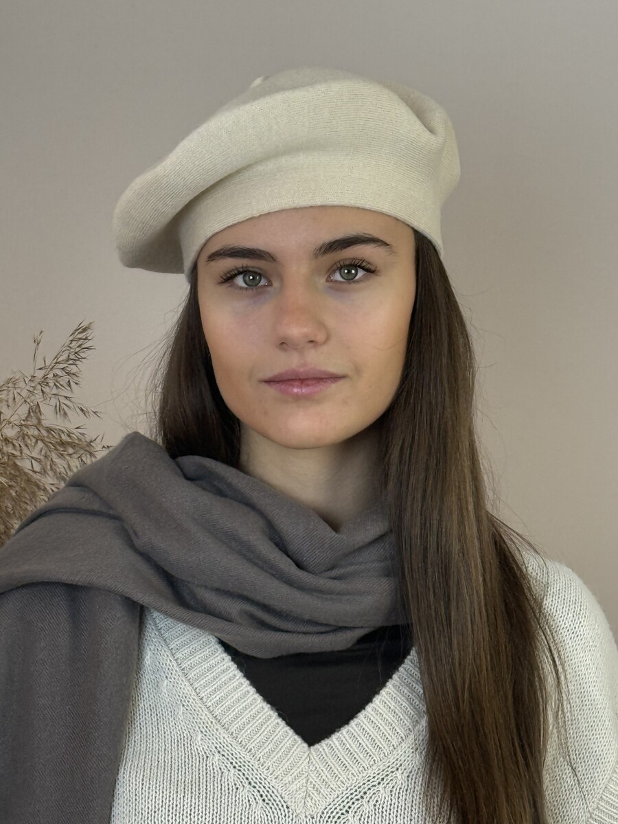 Barett sapka - beige - Kép 6