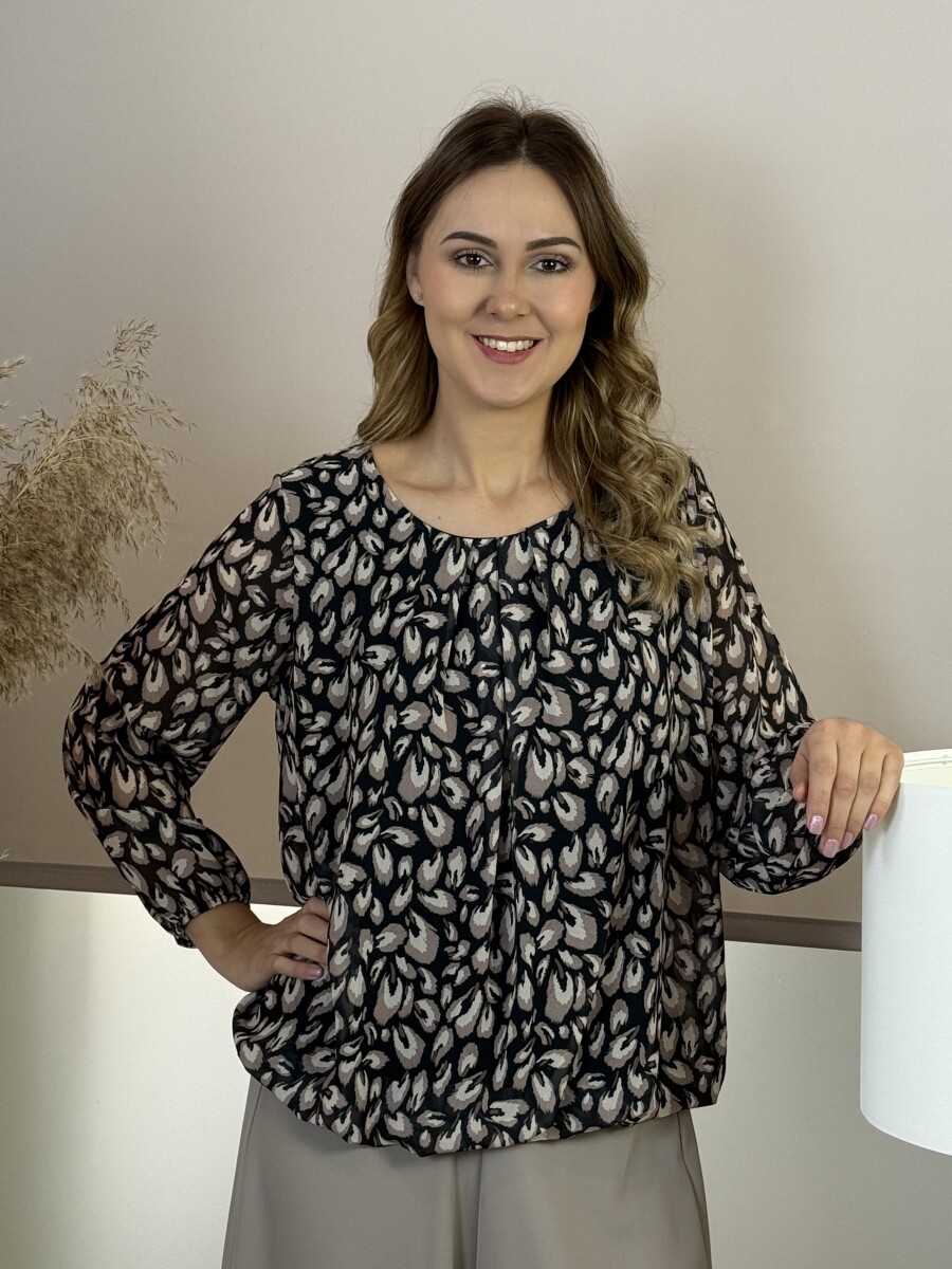 Csipett nyakú blúz