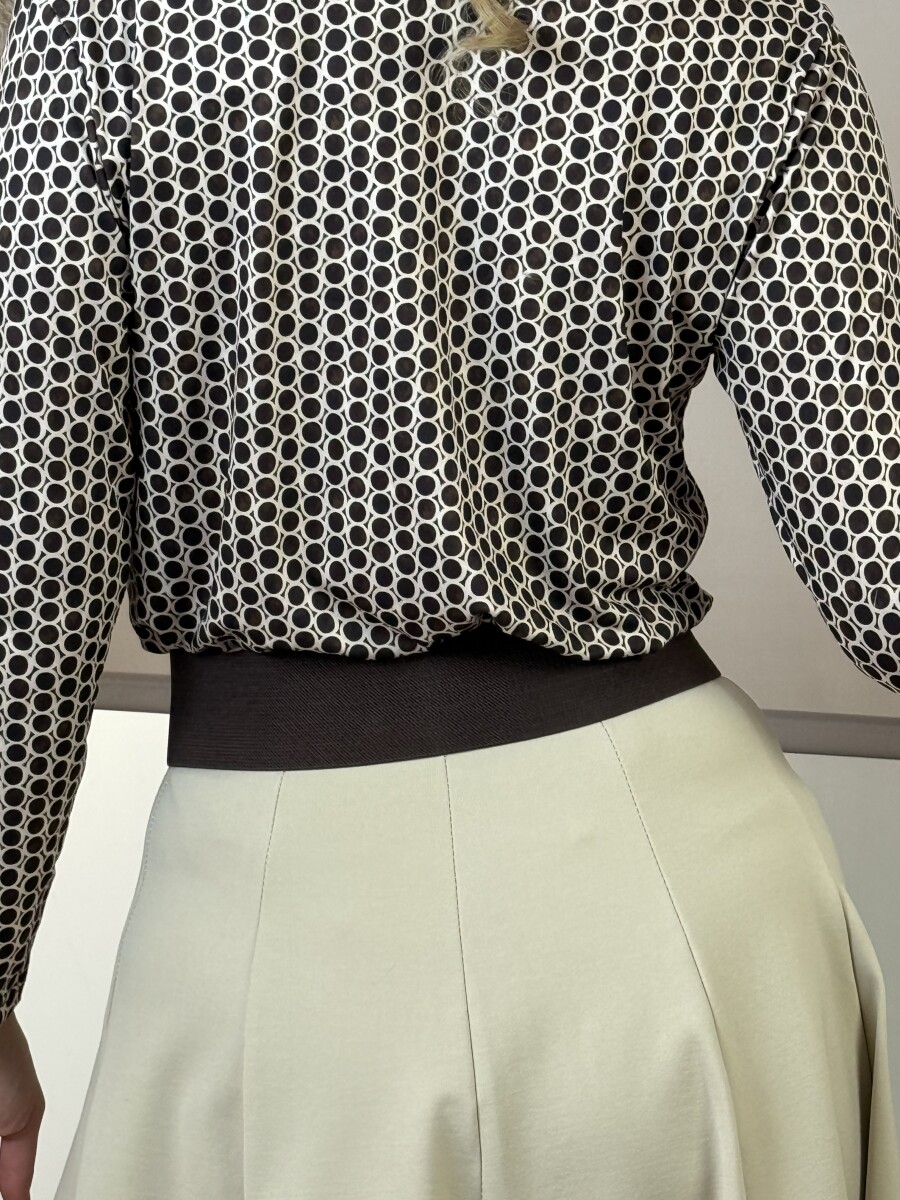 Gumis öv ezüst csattal - barna - Kép 13