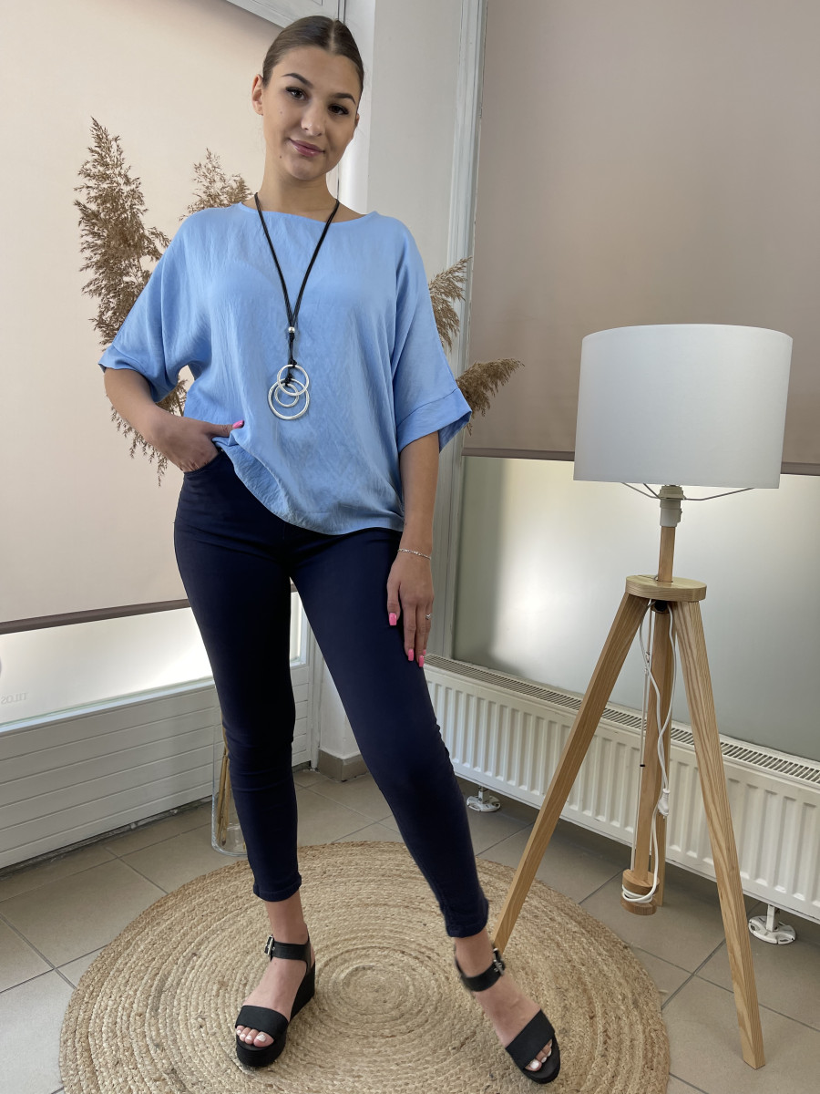 Színes push up farmer - sötétkék - Kép 1