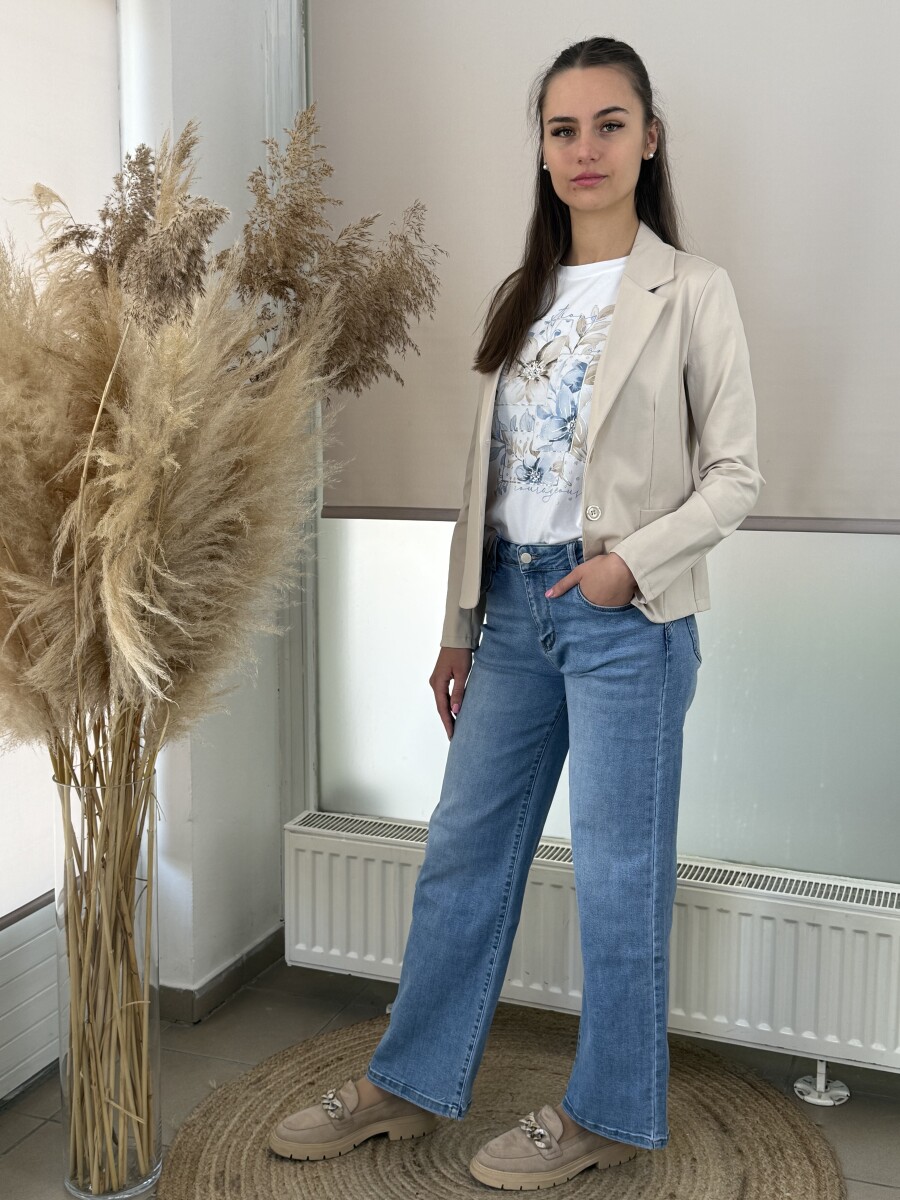 Gombos csinos blézer - bézs - Kép 5