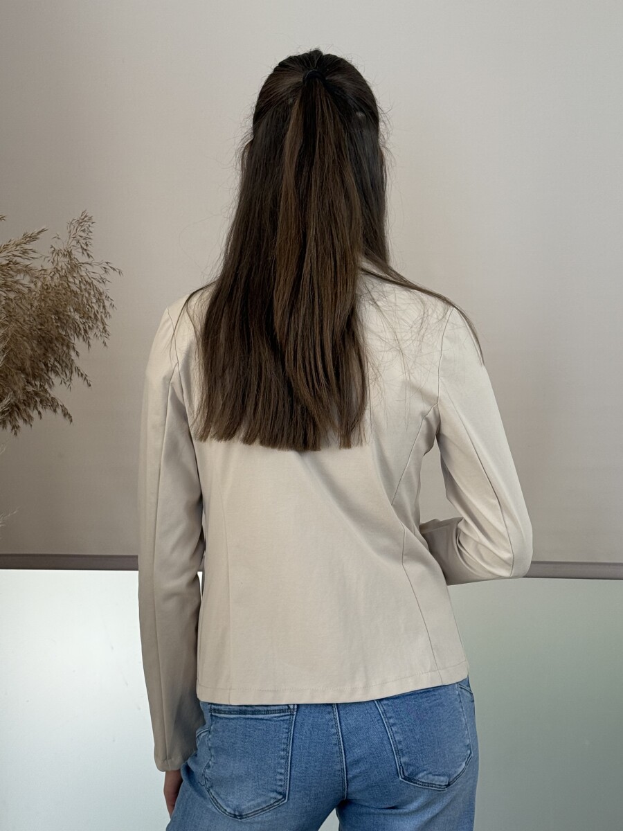 Gombos csinos blézer - bézs - Kép 12