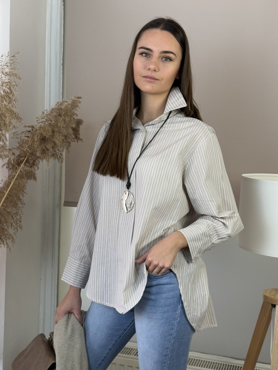 Gyöngy medálos zsinóros lánc - ezüst - Kép 6