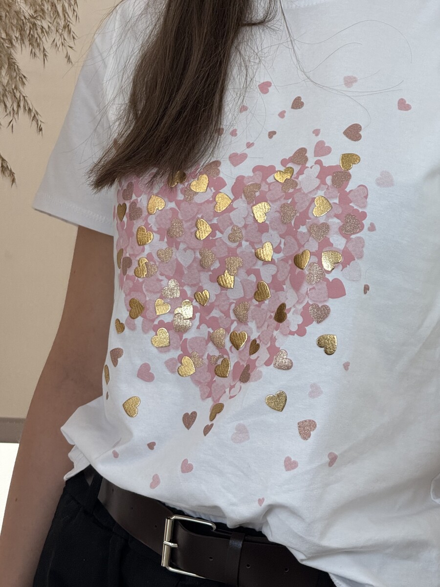 Mintás póló - rózsaszín - Kép 10