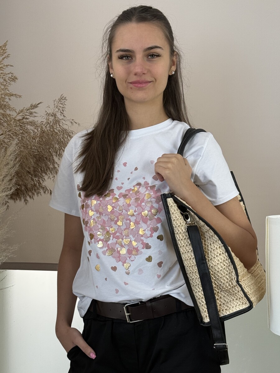 Mintás póló - rózsaszín - Kép 15