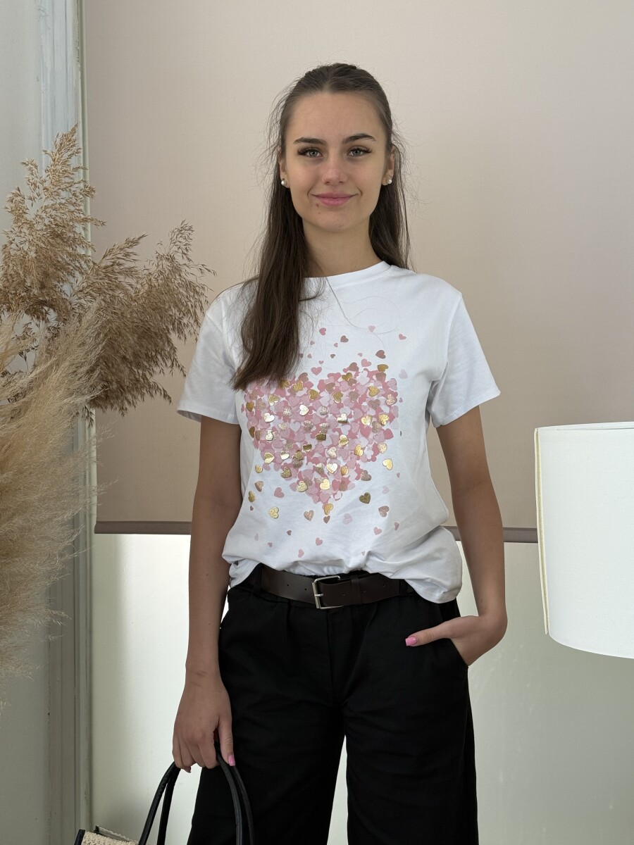 Mintás póló - rózsaszín - Kép 7