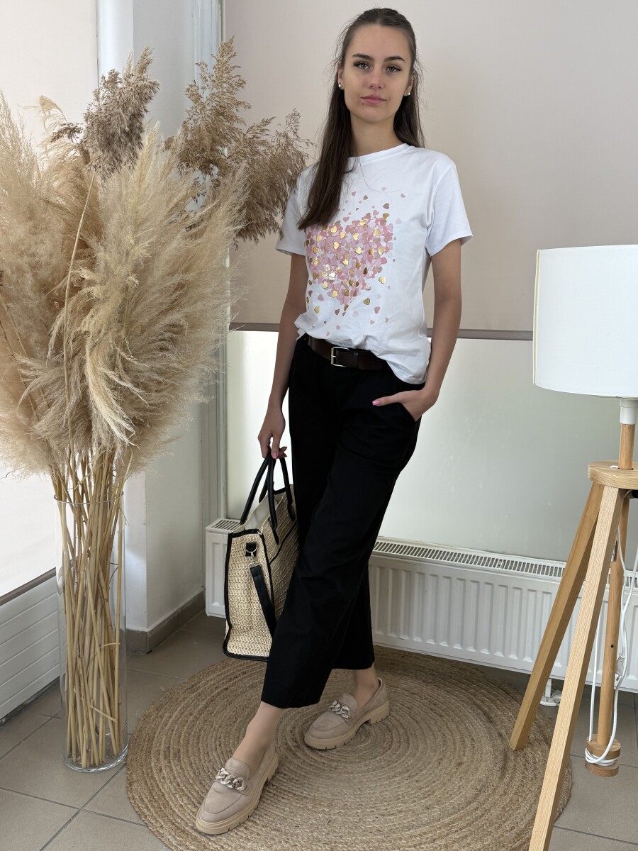 Mintás póló - rózsaszín - Kép 8