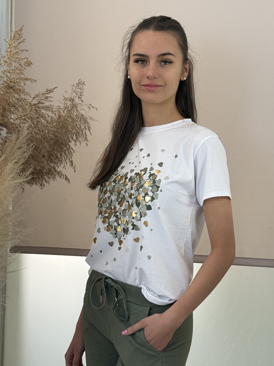 Mintás póló - khaki - Kép 2