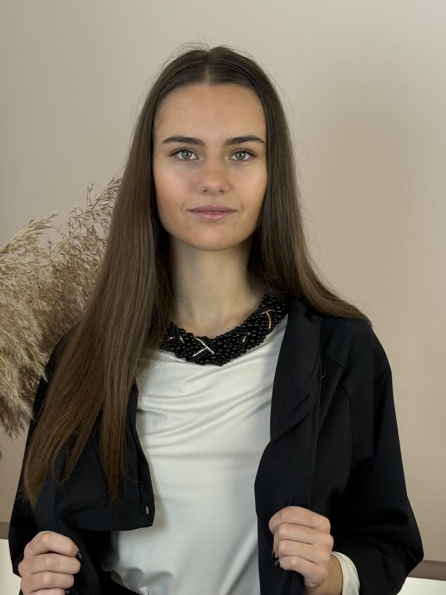 Fonott gyöngyös lánc - fekete-arany - Kép 2