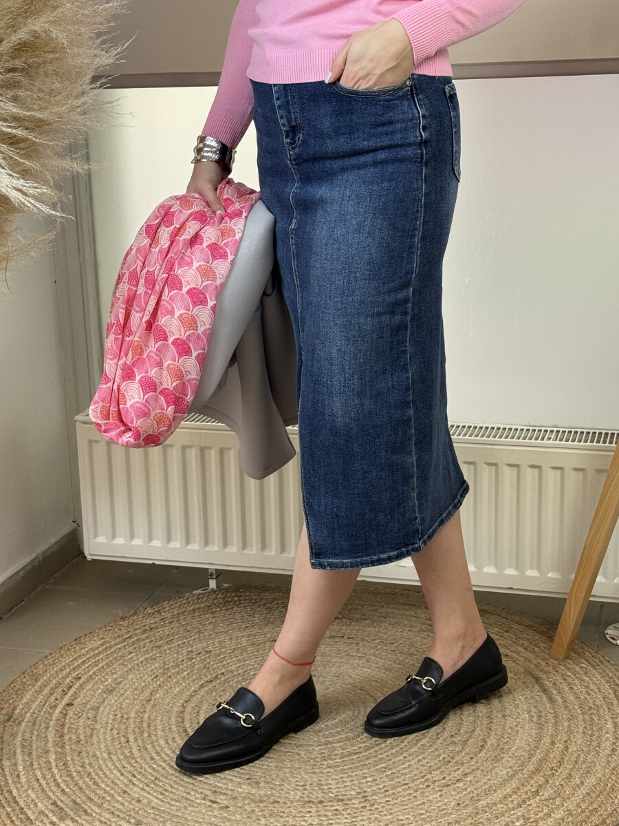 Farmerszoknya - farmerkék - Kép 26