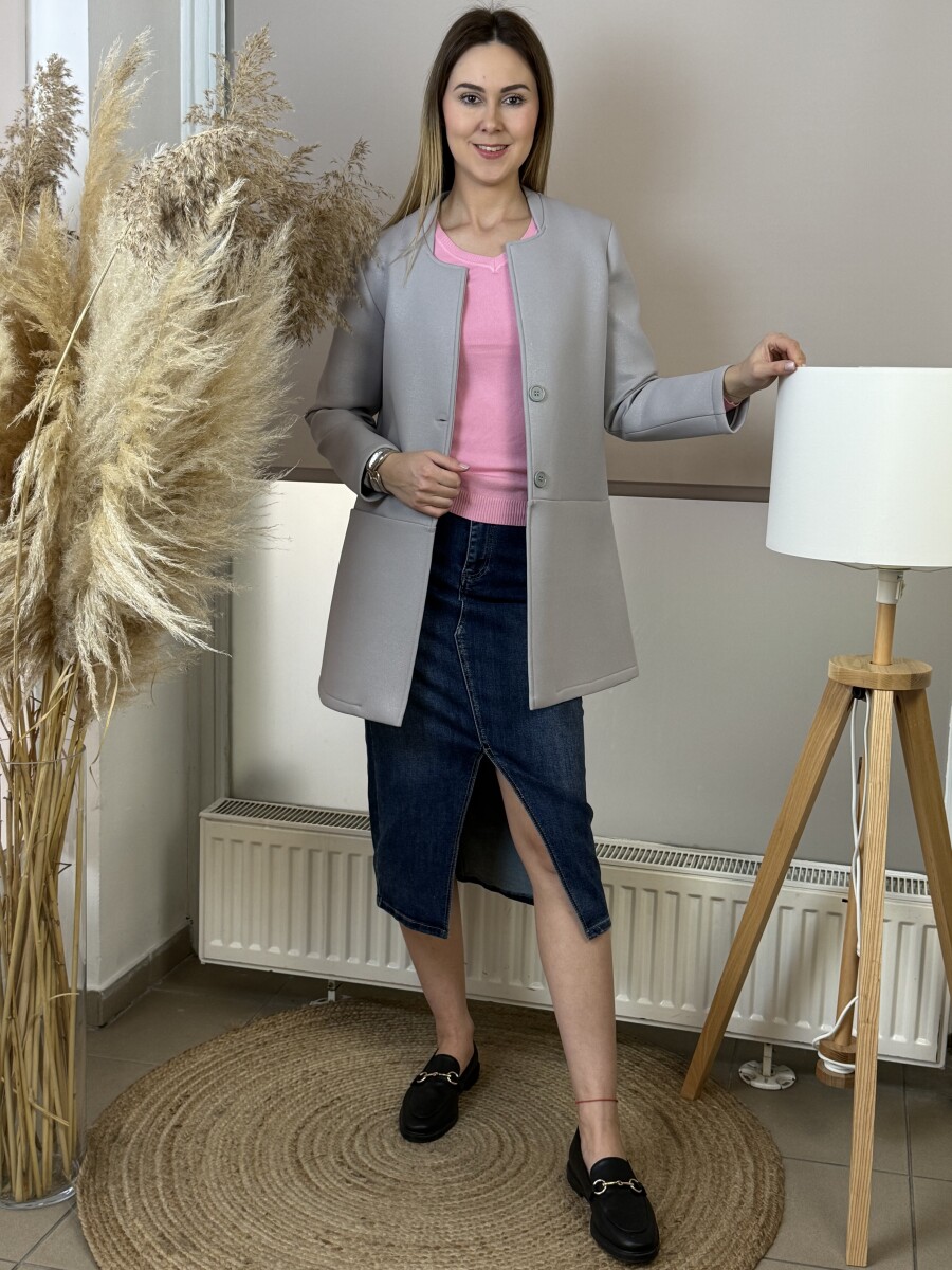 Farmerszoknya - farmerkék - Kép 7