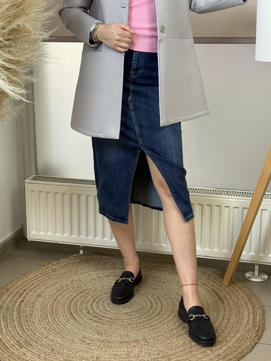 Farmerszoknya - farmerkék - Kép 9