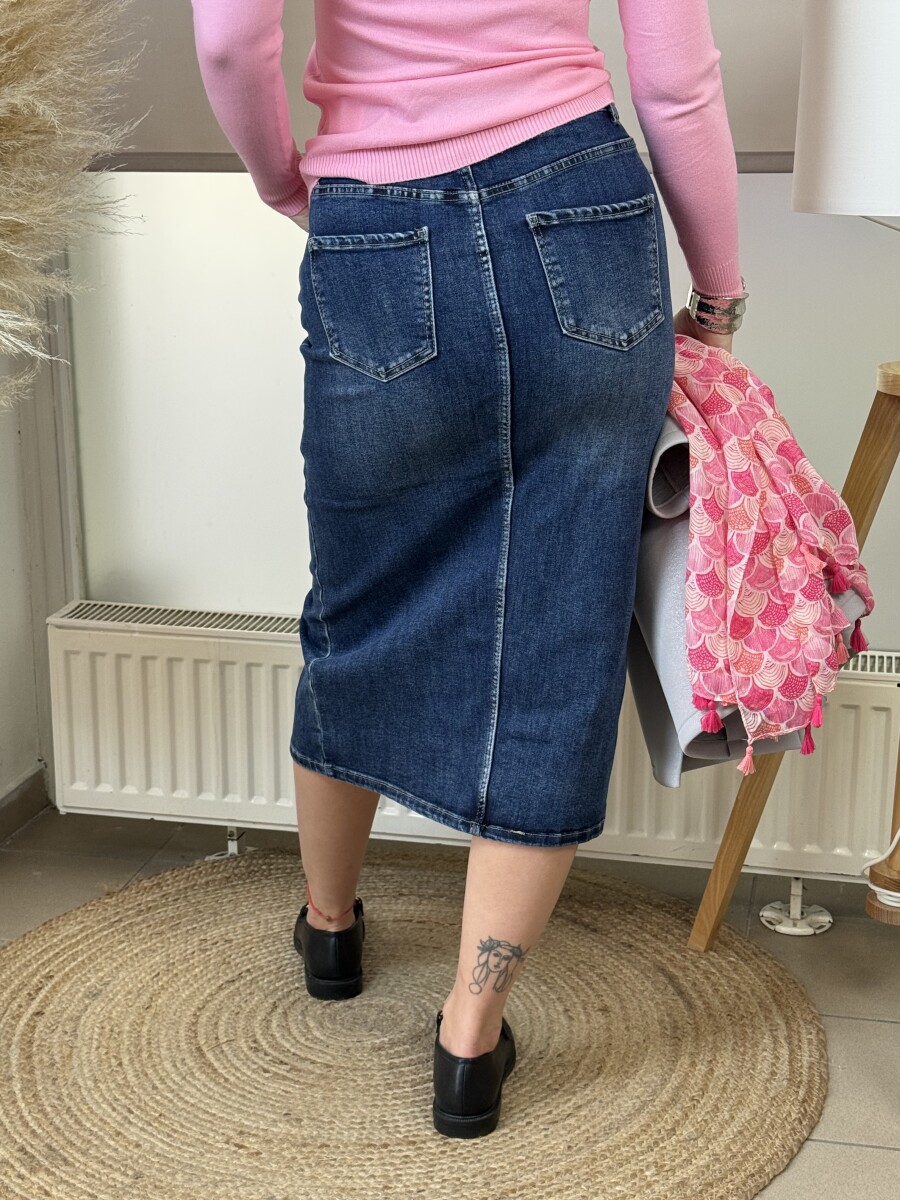 Farmerszoknya - farmerkék - Kép 22