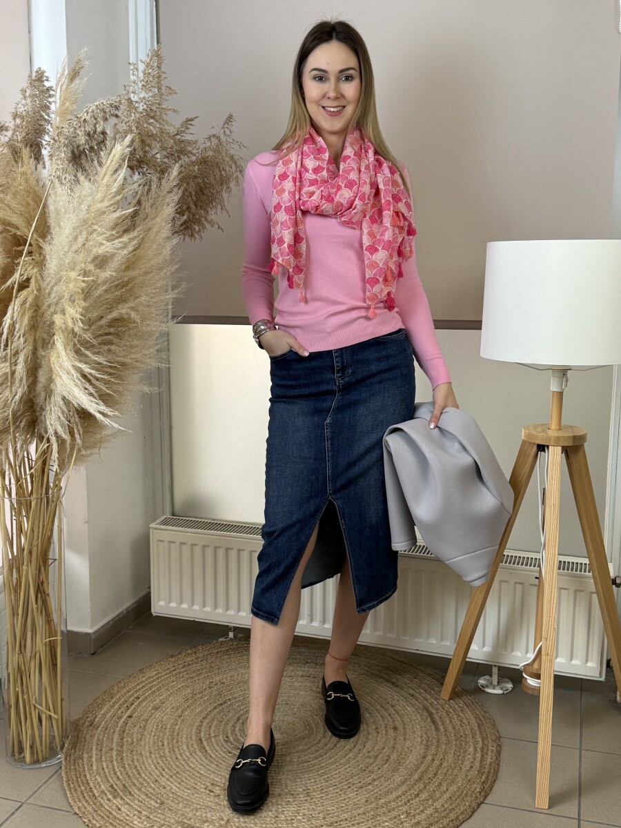 Farmerszoknya - farmerkék - Kép 10