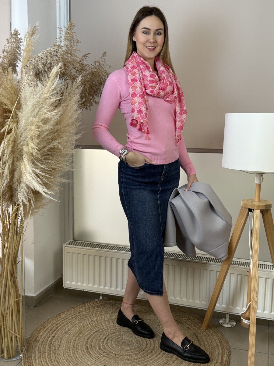 Farmerszoknya - farmerkék - Kép 15