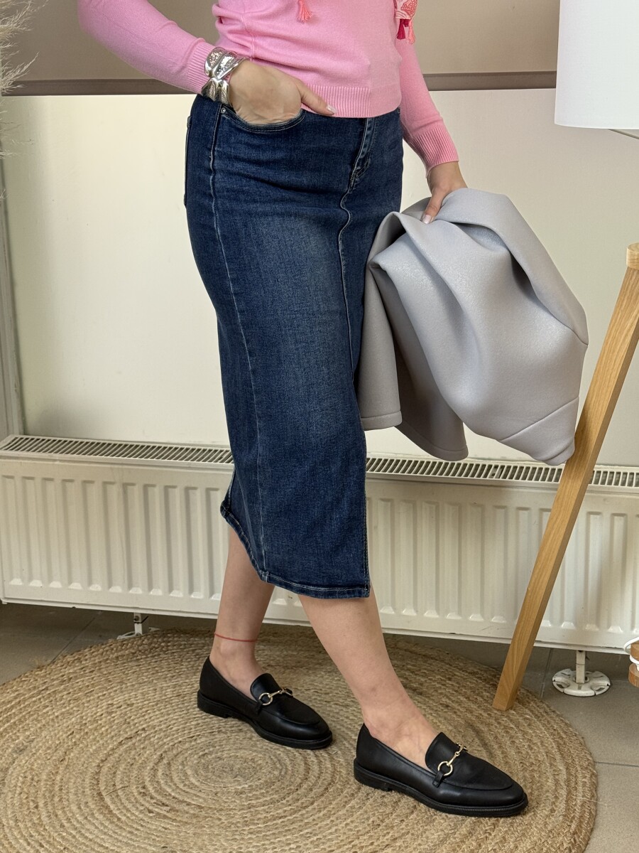 Farmerszoknya - farmerkék - Kép 11