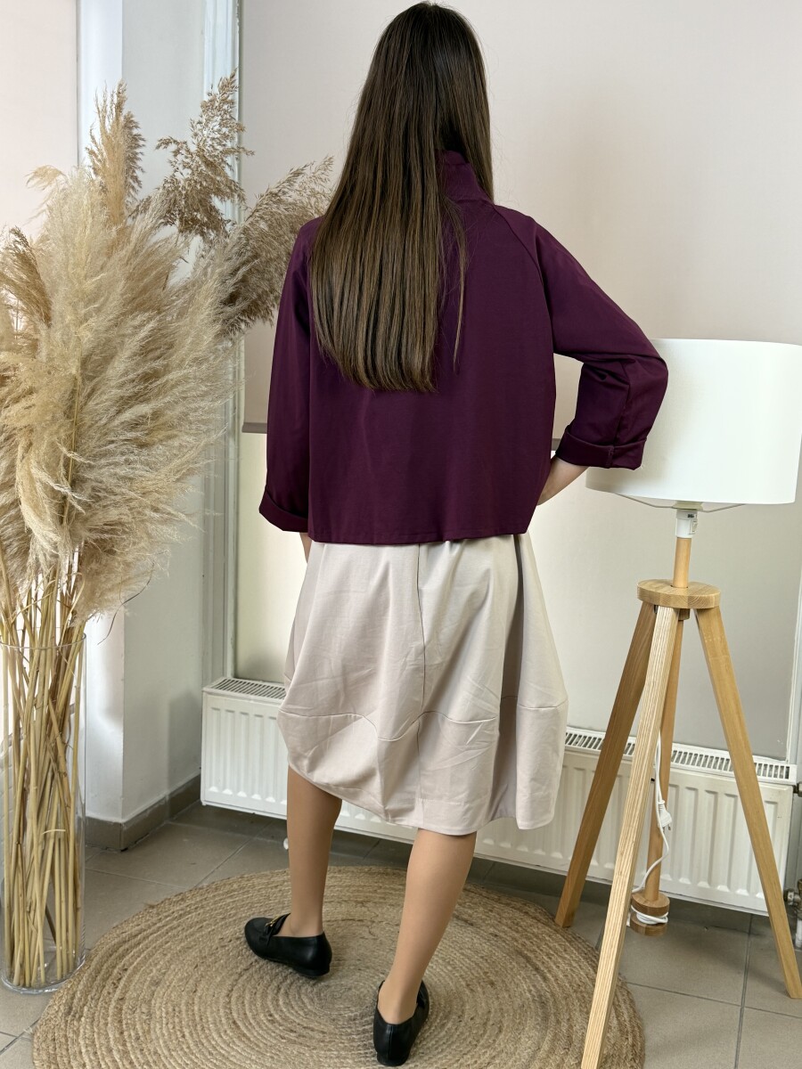 Gombos boleró - bordó - Kép 8