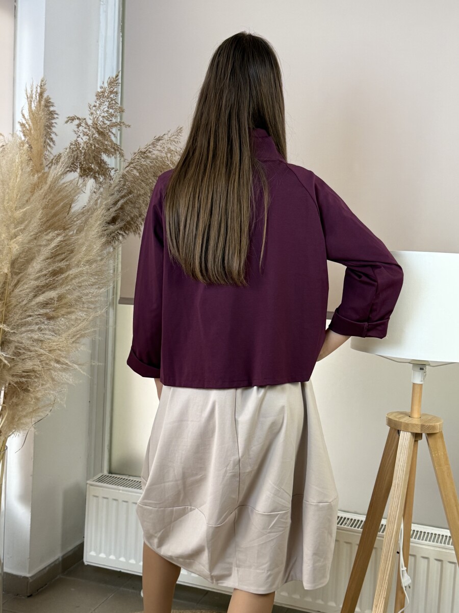 Gombos boleró - bordó - Kép 9