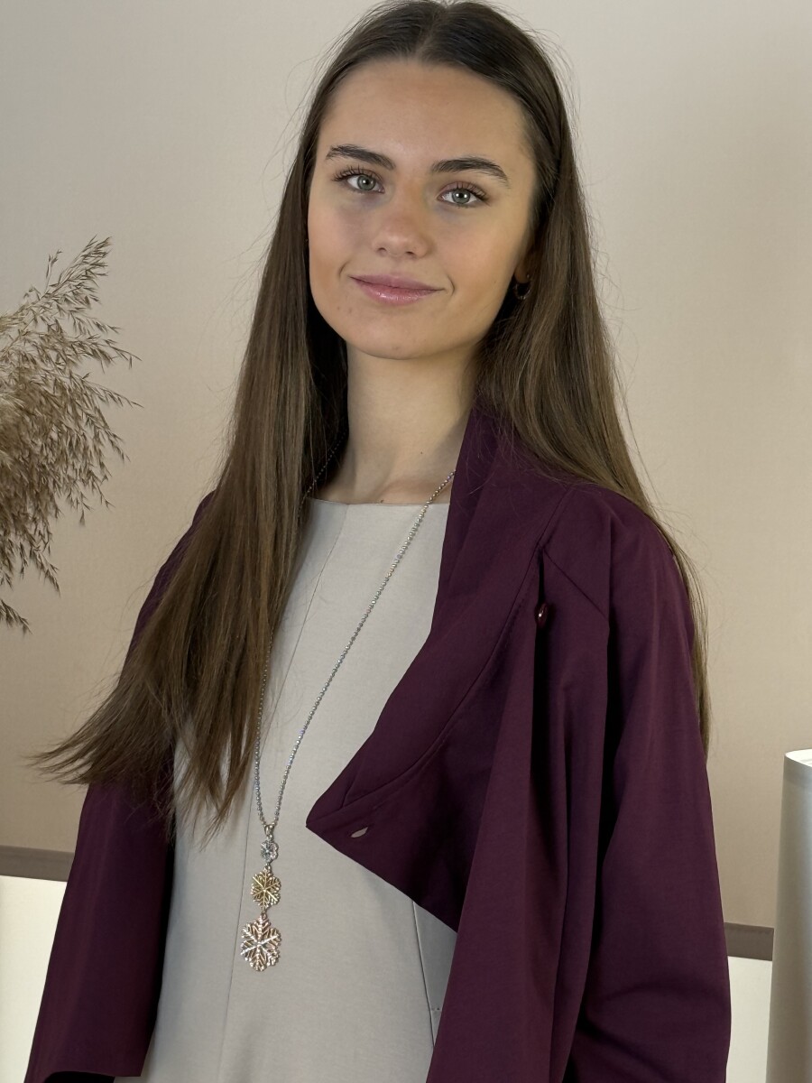 Gombos boleró - bordó - Kép 6