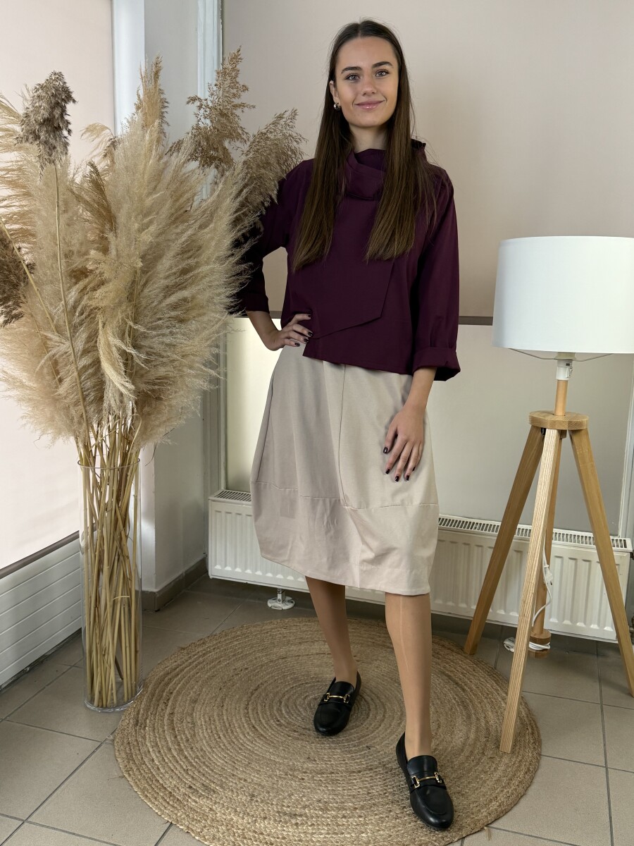 Gombos boleró - bordó - Kép 4