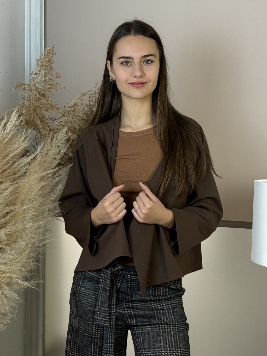 Gombos boleró - barna - Kép 5