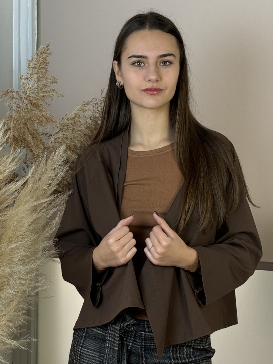 Gombos boleró - barna - Kép 11