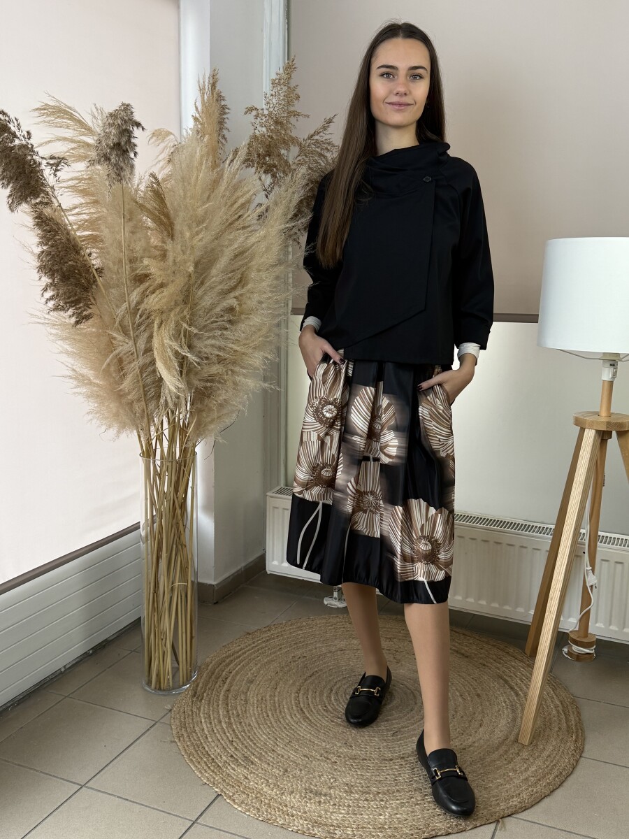 Gombos boleró - fekete - Kép 8