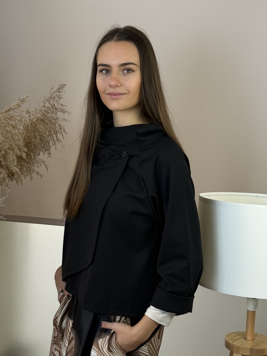 Gombos boleró - fekete - Kép 2