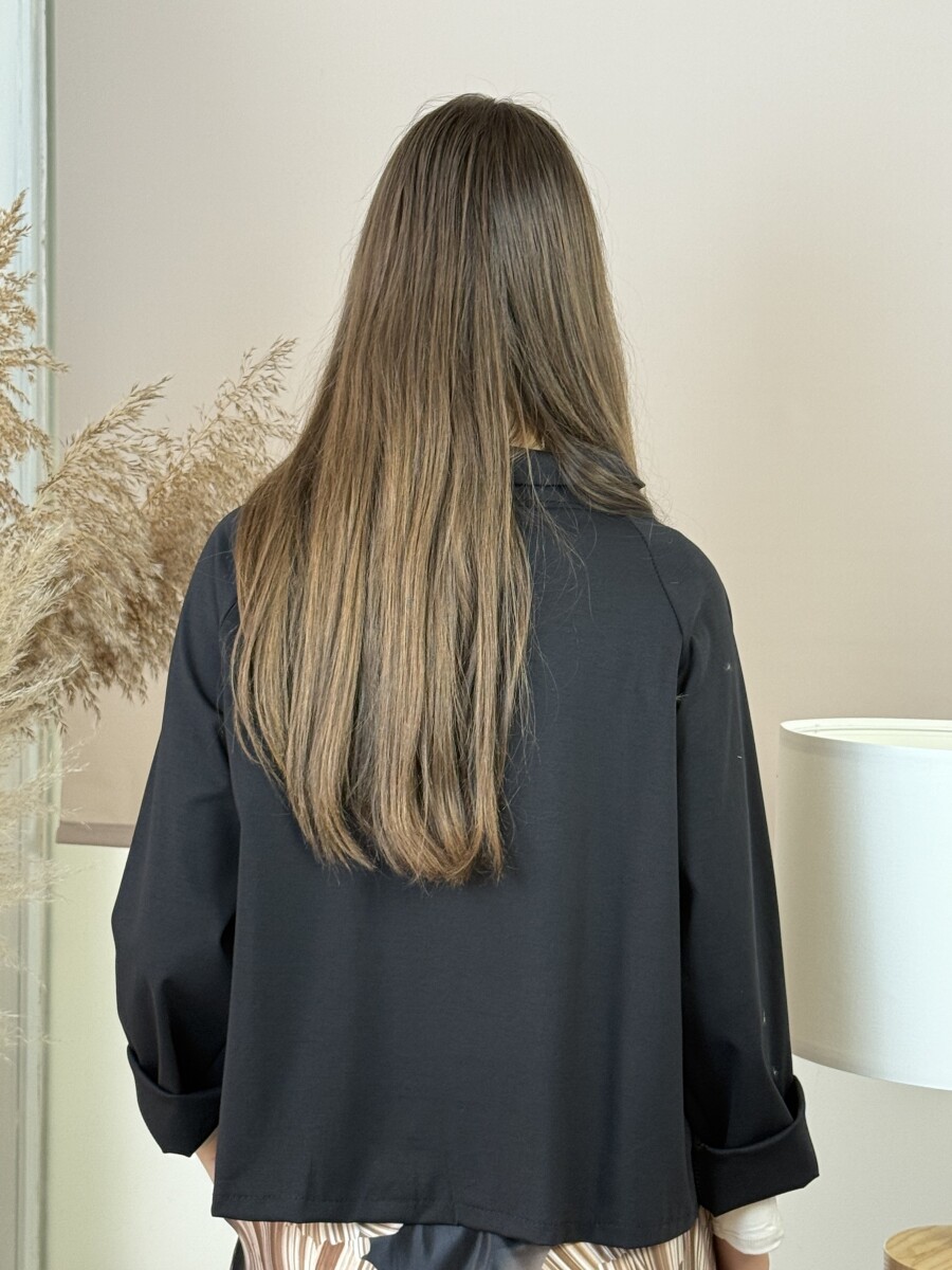 Gombos boleró - fekete - Kép 10