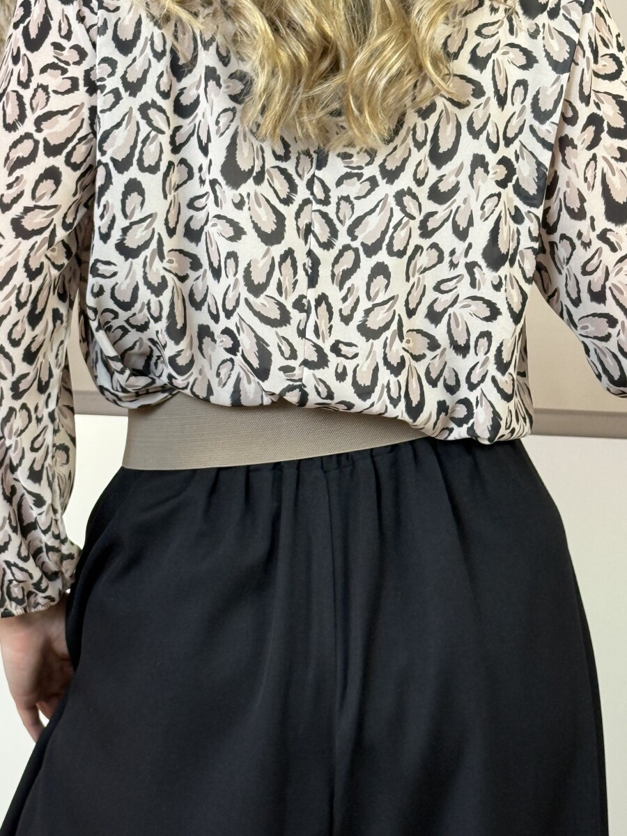 Gumis öv arany csattal - homok - Kép 14