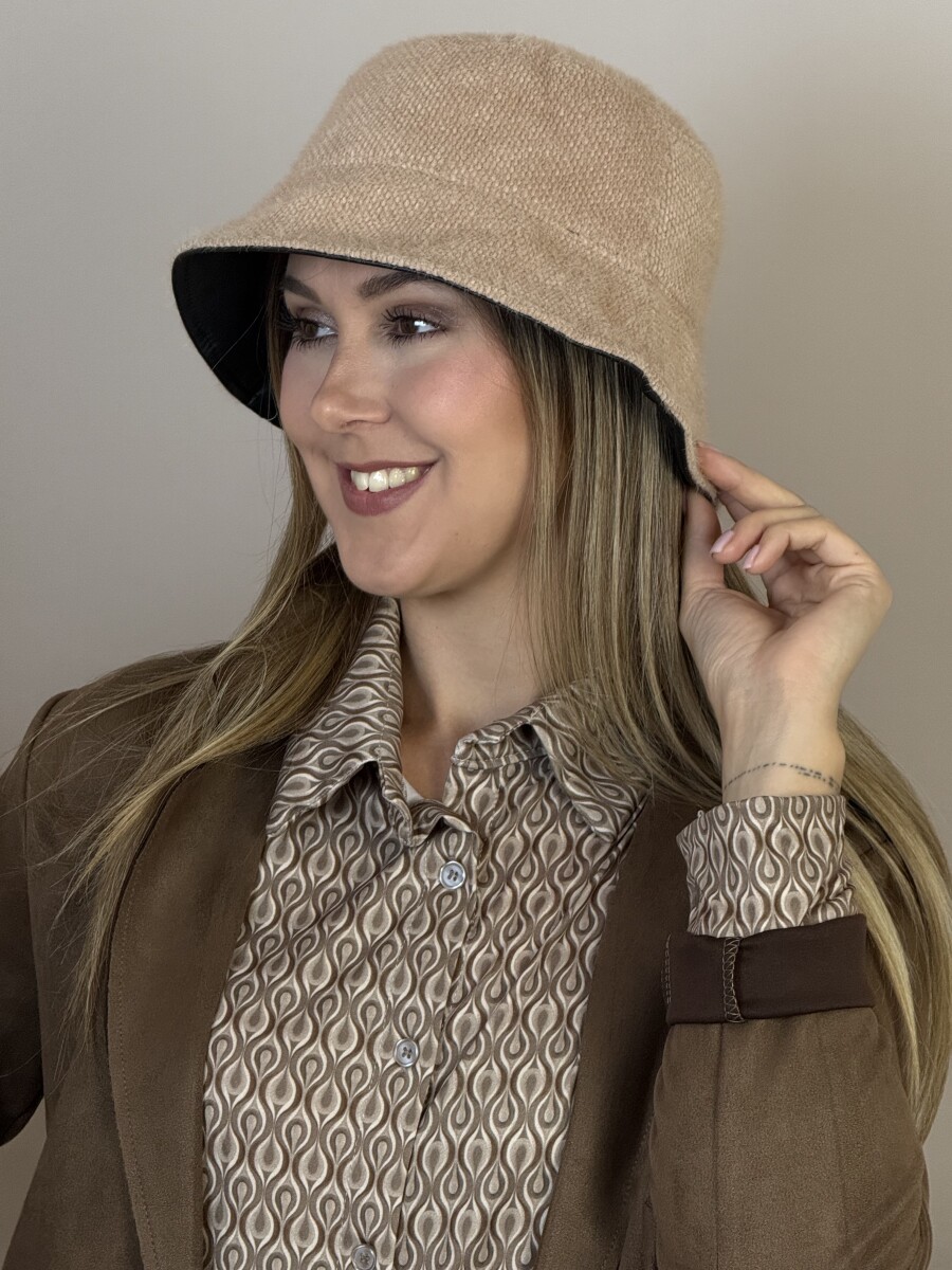 Kalap - camel-fekete - Kép 3