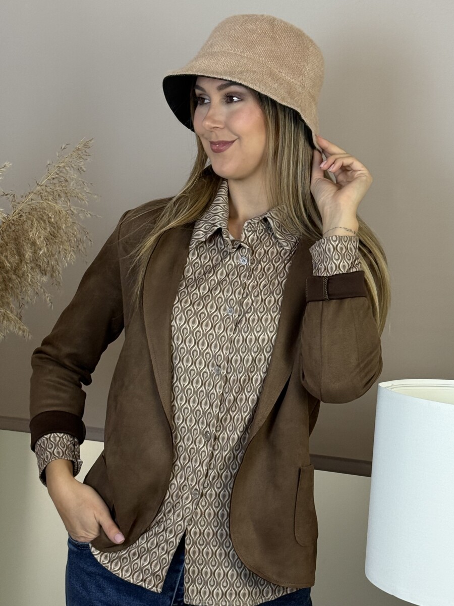 Kalap - camel-fekete - Kép 8