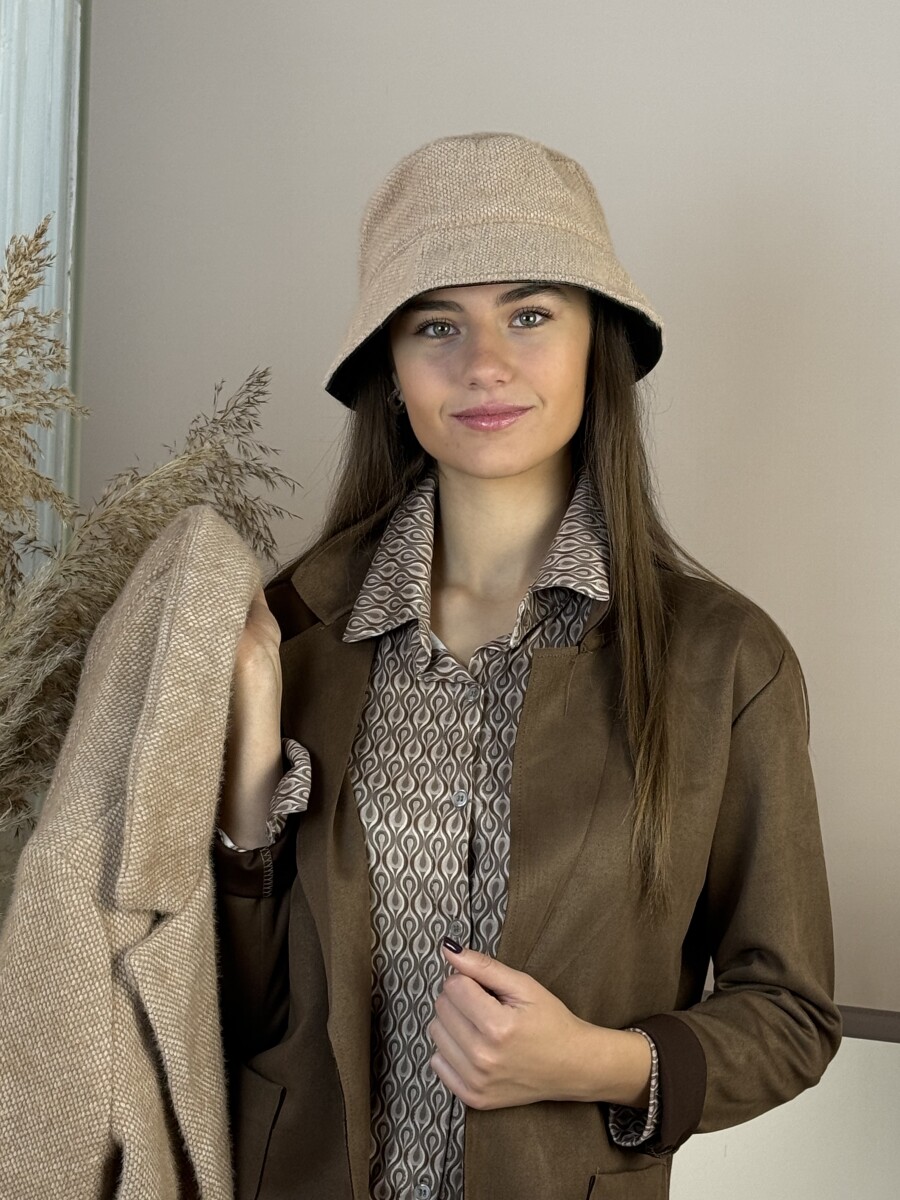 Kalap - camel-fekete - Kép 12