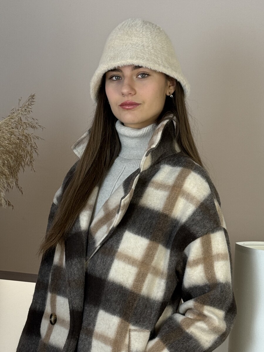 Szőrme kalap - bézs - Kép 9