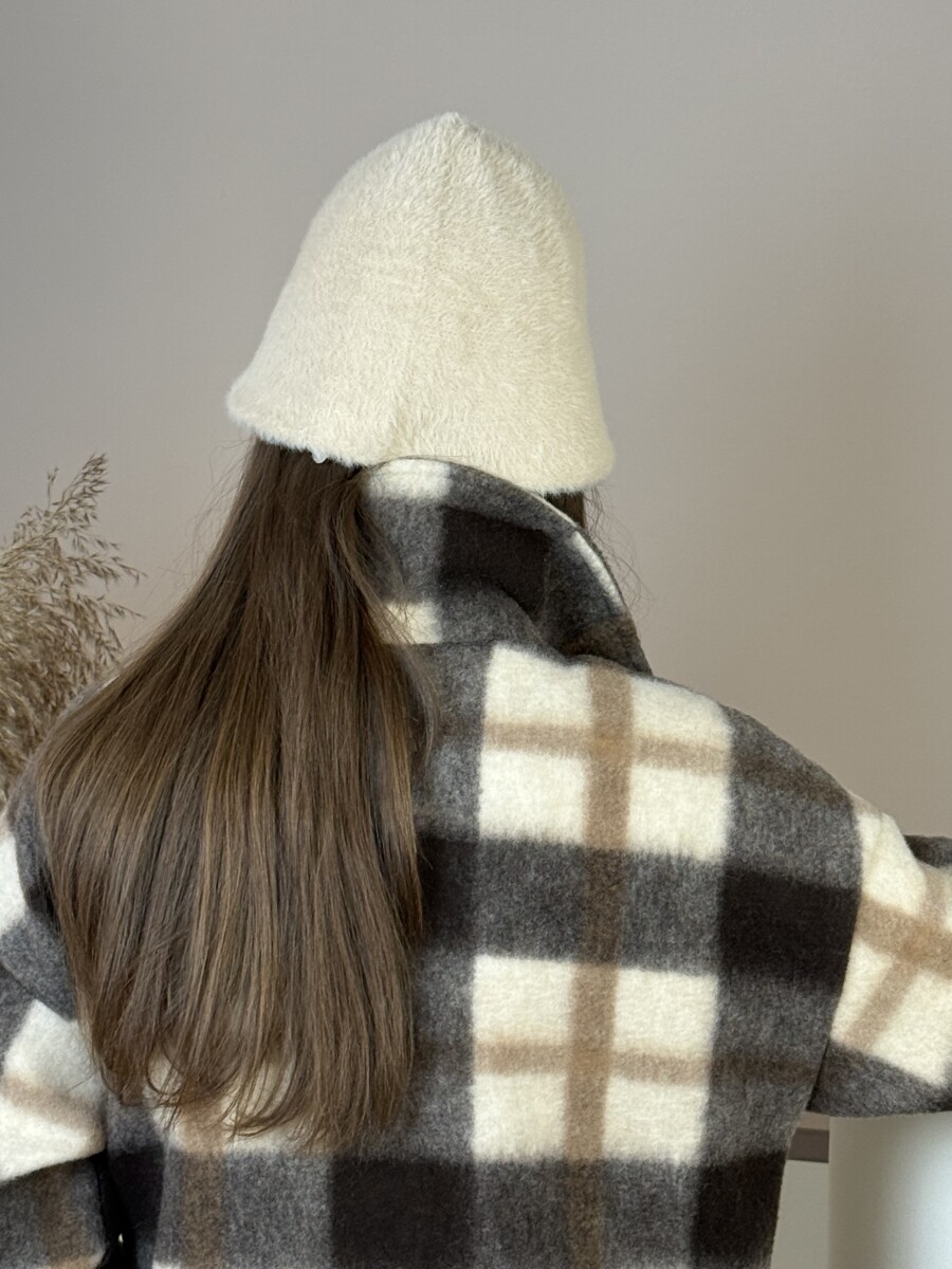 Szőrme kalap - bézs - Kép 11