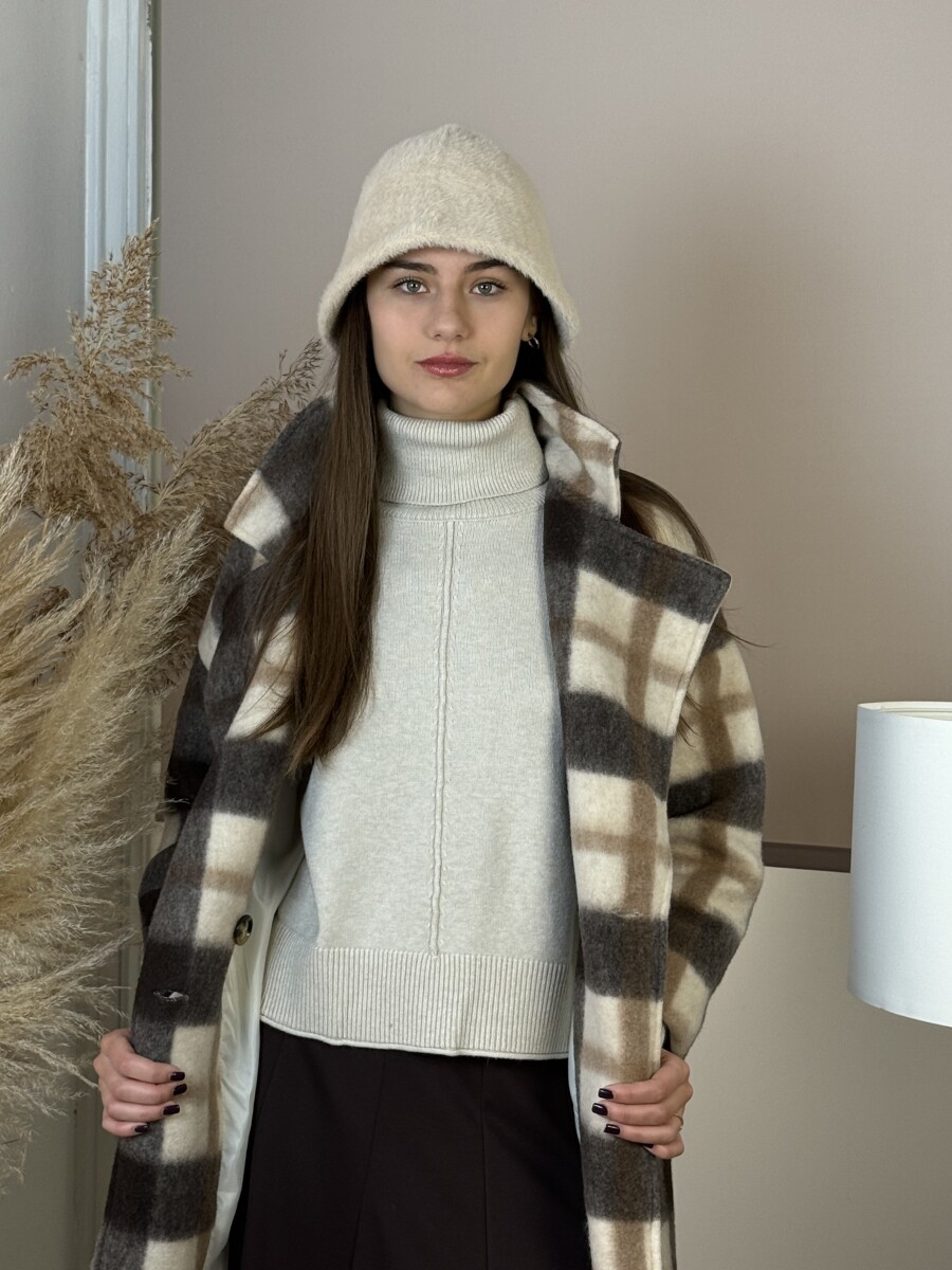 Szőrme kalap - bézs - Kép 4