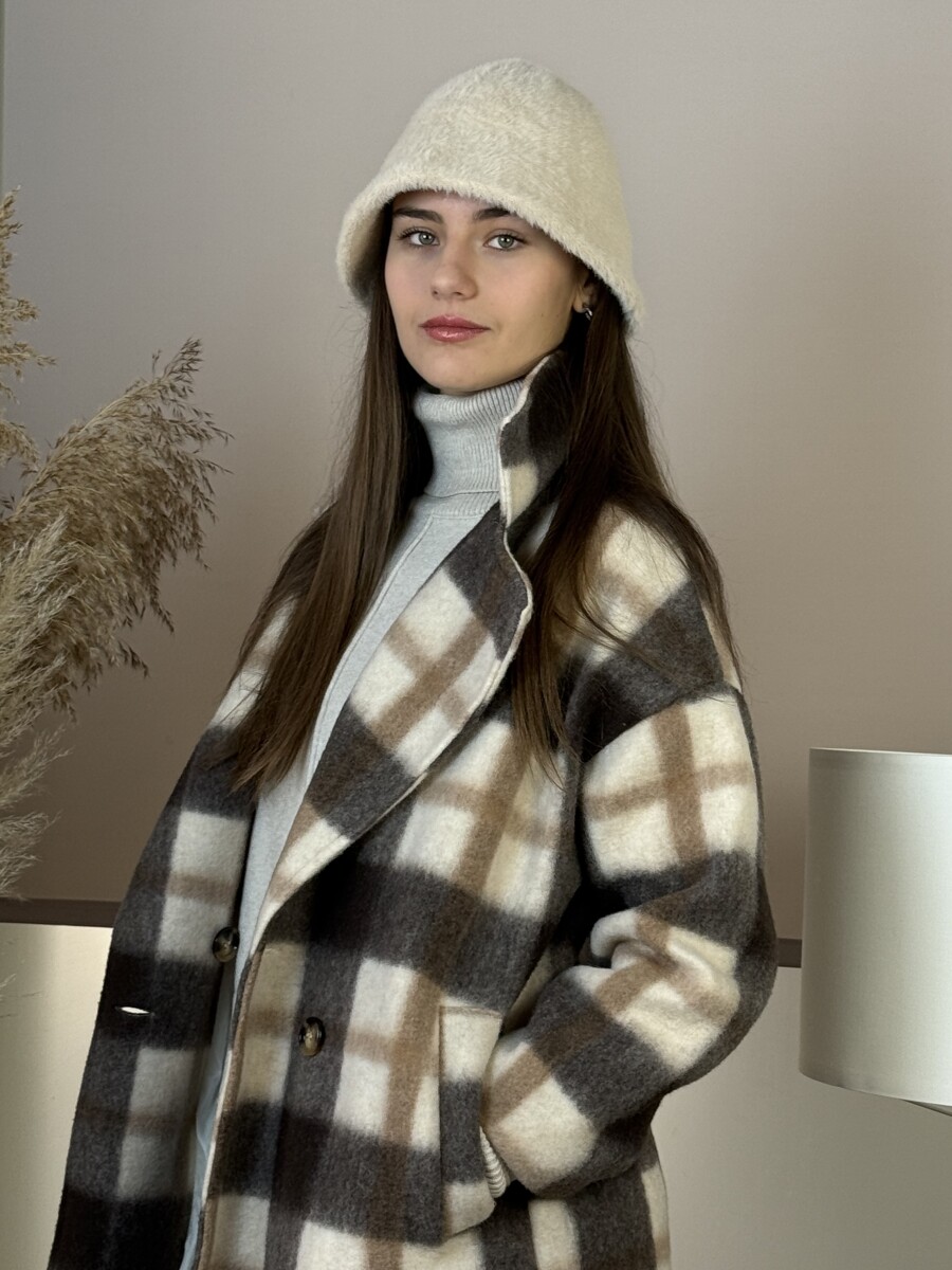 Szőrme kalap - bézs - Kép 3