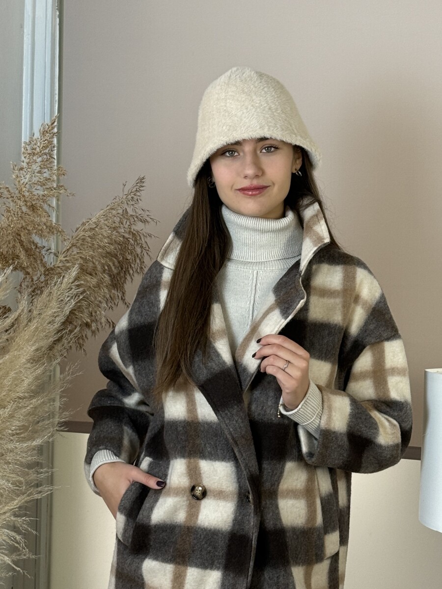 Szőrme kalap - bézs - Kép 5