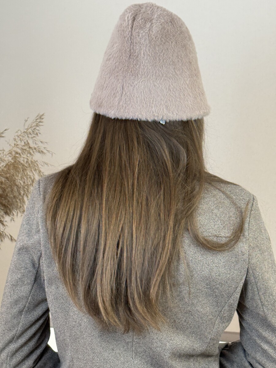 Szörme kalap - homok - Kép 10