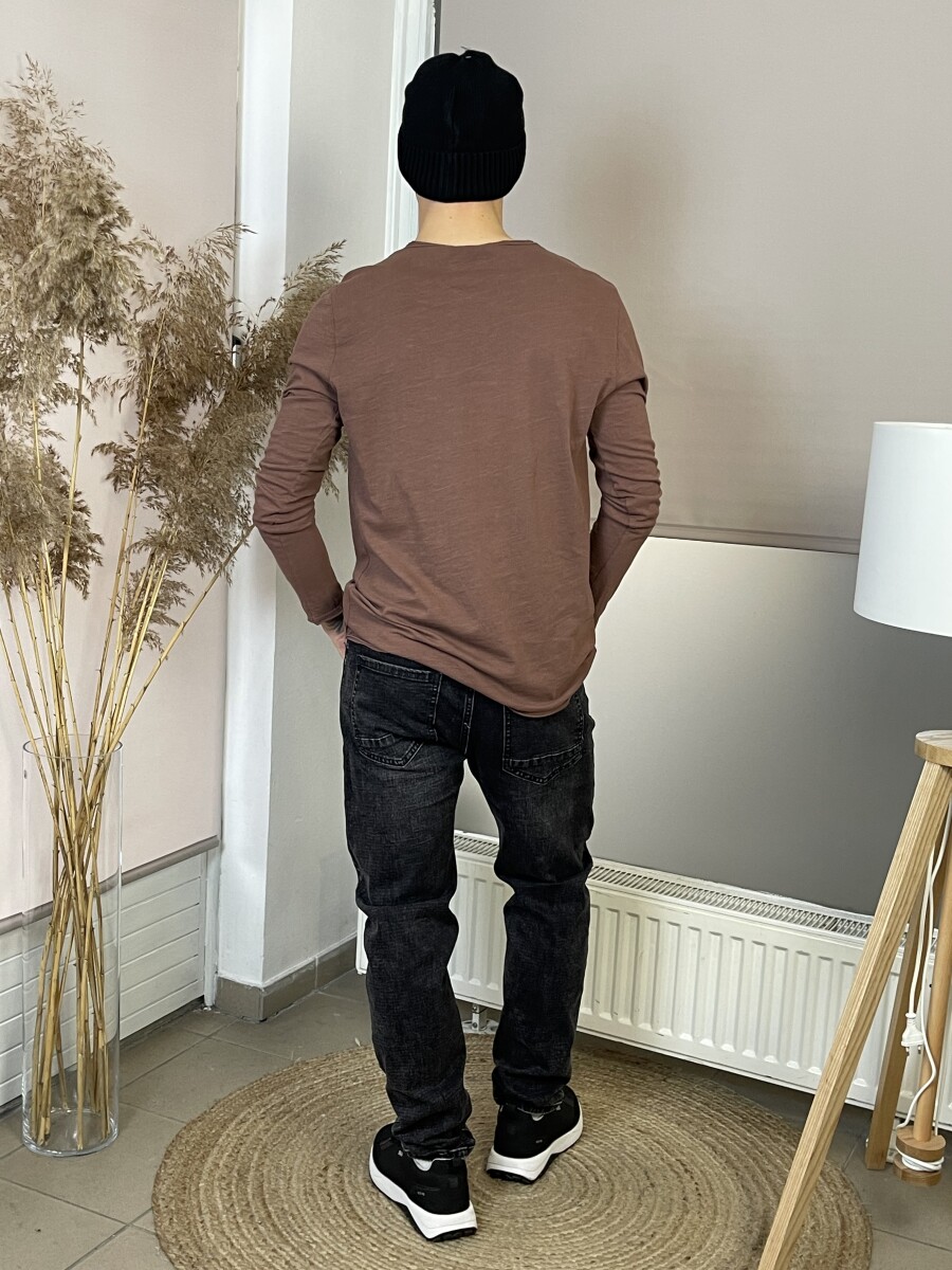 Kötött férfi sapka - fekete - Kép 7