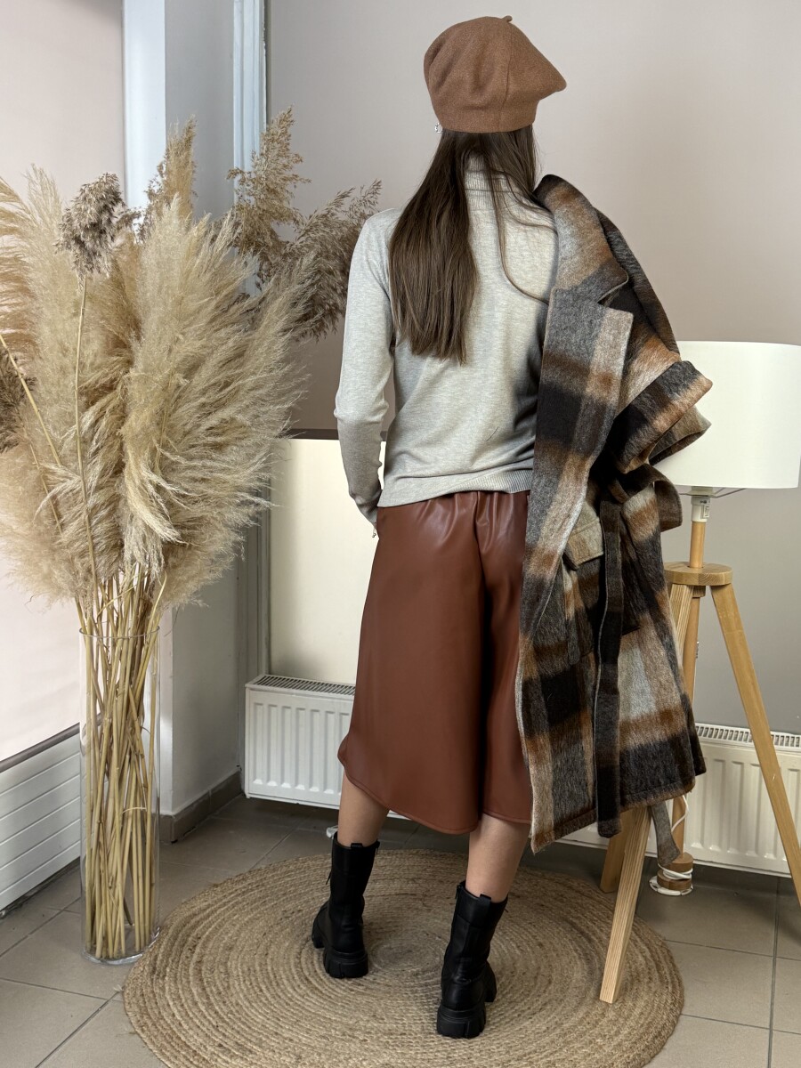 Műbőr nadrágszoknya - csau - Kép 17