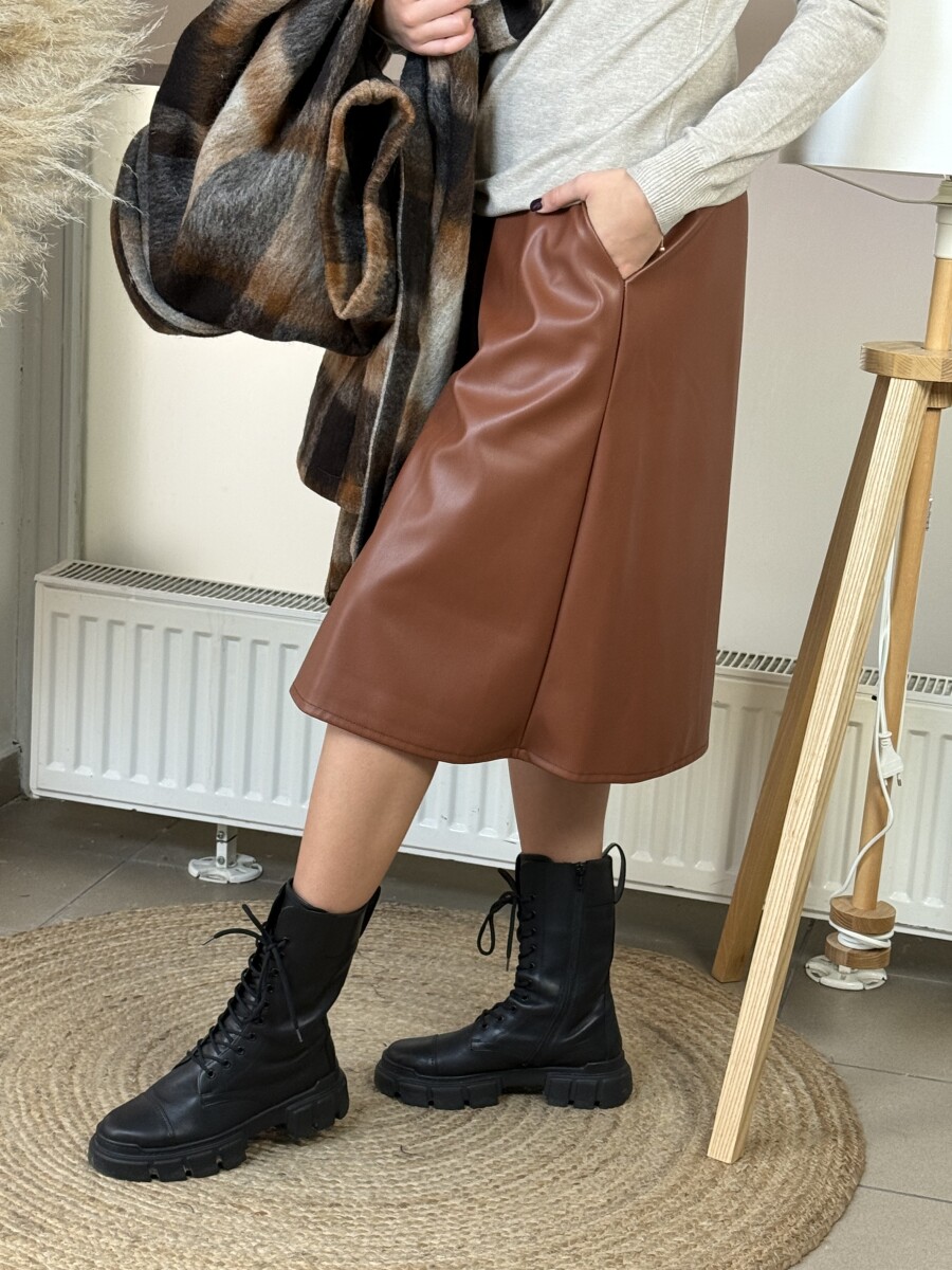 Műbőr nadrágszoknya - csau - Kép 14