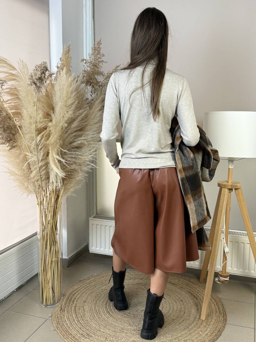 Műbőr nadrágszoknya - csau - Kép 15