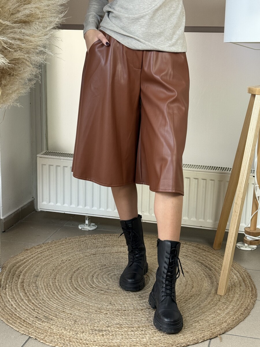 Műbőr nadrágszoknya - csau - Kép 7