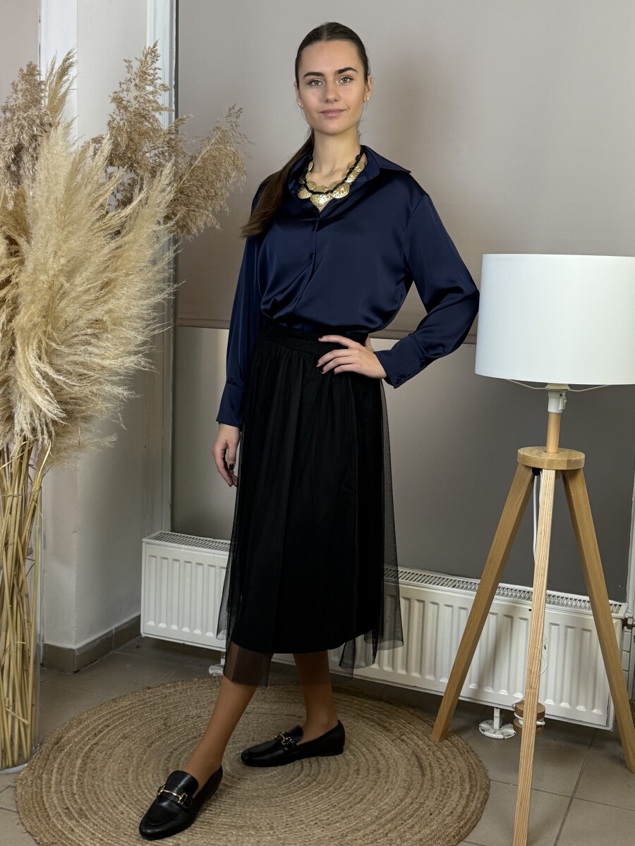 Tüll szoknya - fekete - Kép 2