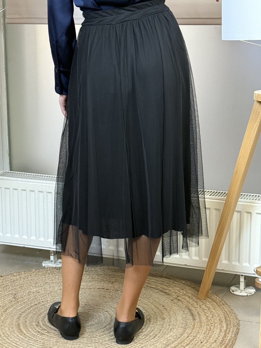 Tüll szoknya - fekete - Kép 8