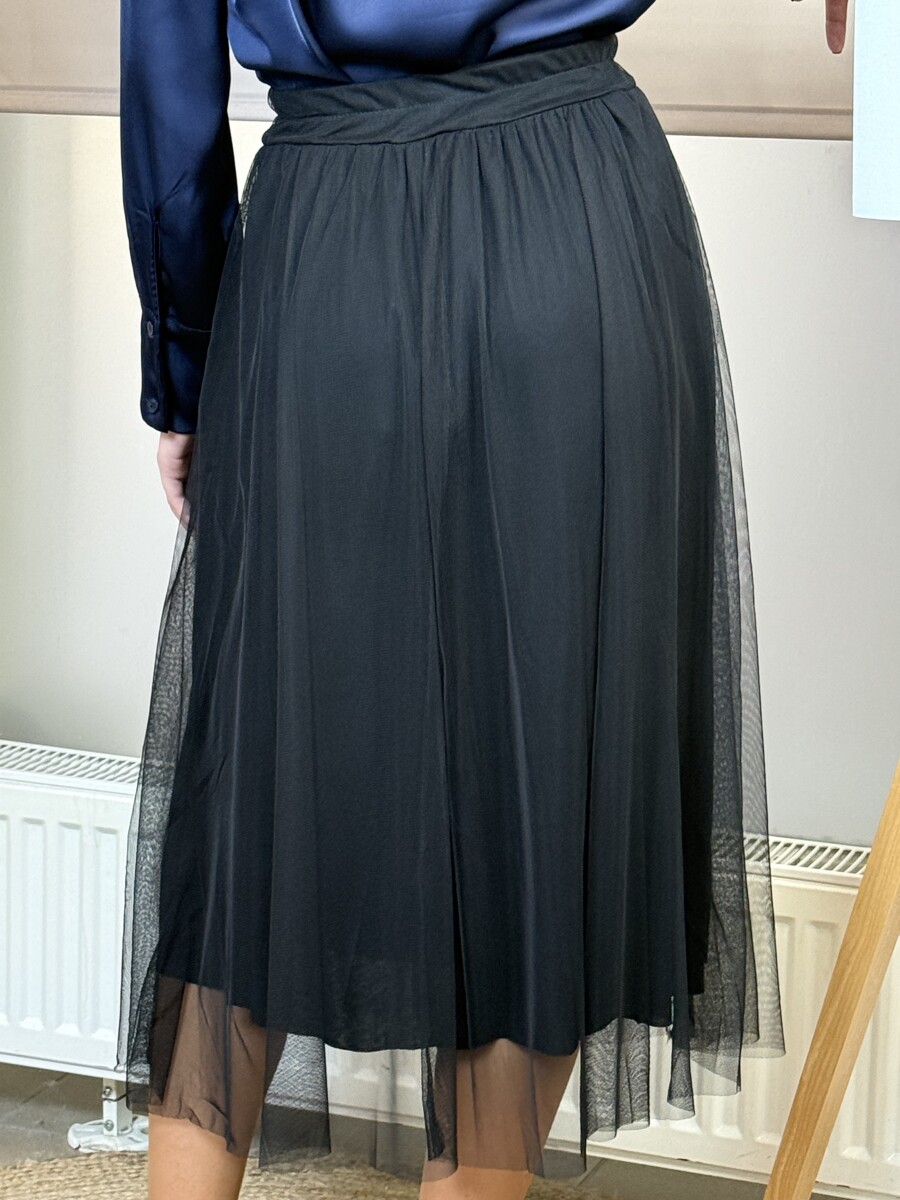 Tüll szoknya - fekete - Kép 11