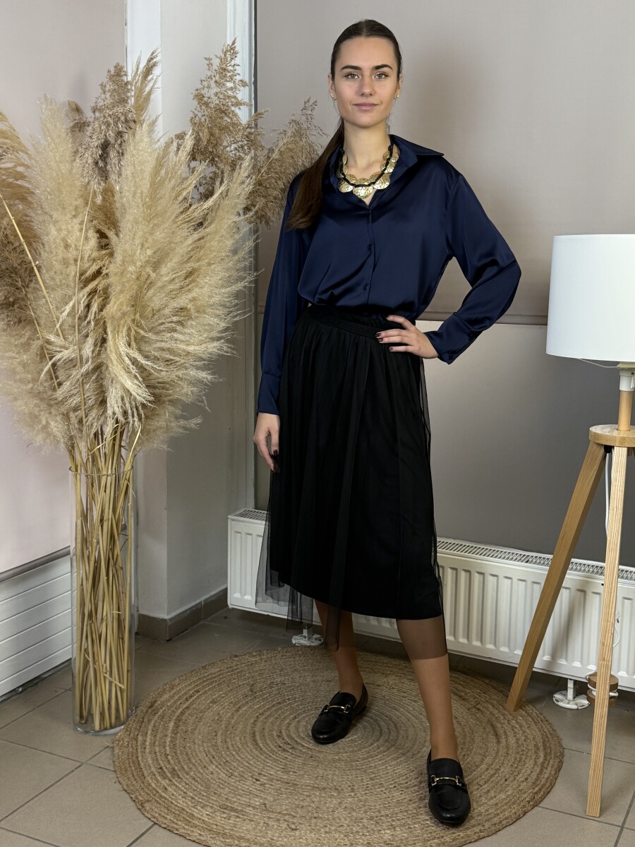 Tüll szoknya - fekete - Kép 6