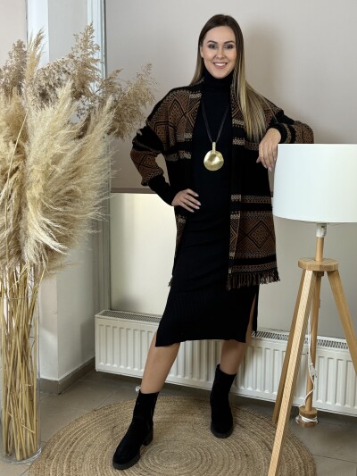 Rojtos kardigán - fekete